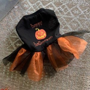 Halloween Dog Pumpkin Tutu Dress Size Small